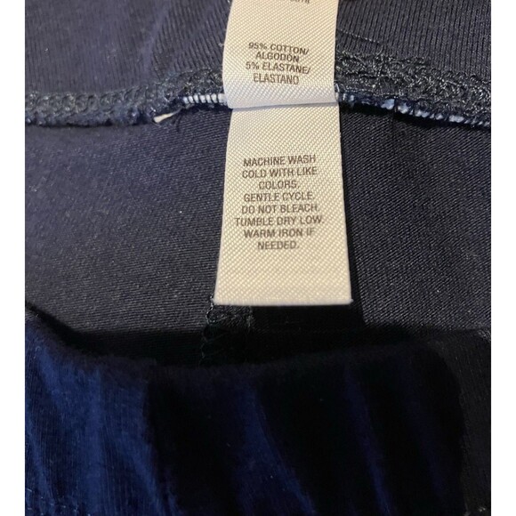 Basic Editions Womens Dark Blue Leggings Size Large NWOT - Picture 3 of 6